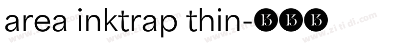 area inktrap thin字体转换